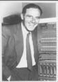 Karl Steinbuch when he left the company of Standard Elektrik Lorenz in 1958. (Pho-to: KIT Archives) 