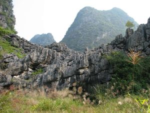 Karstlandschaft bei Guilin, China. (Foto: Nico Goldscheider, KIT)