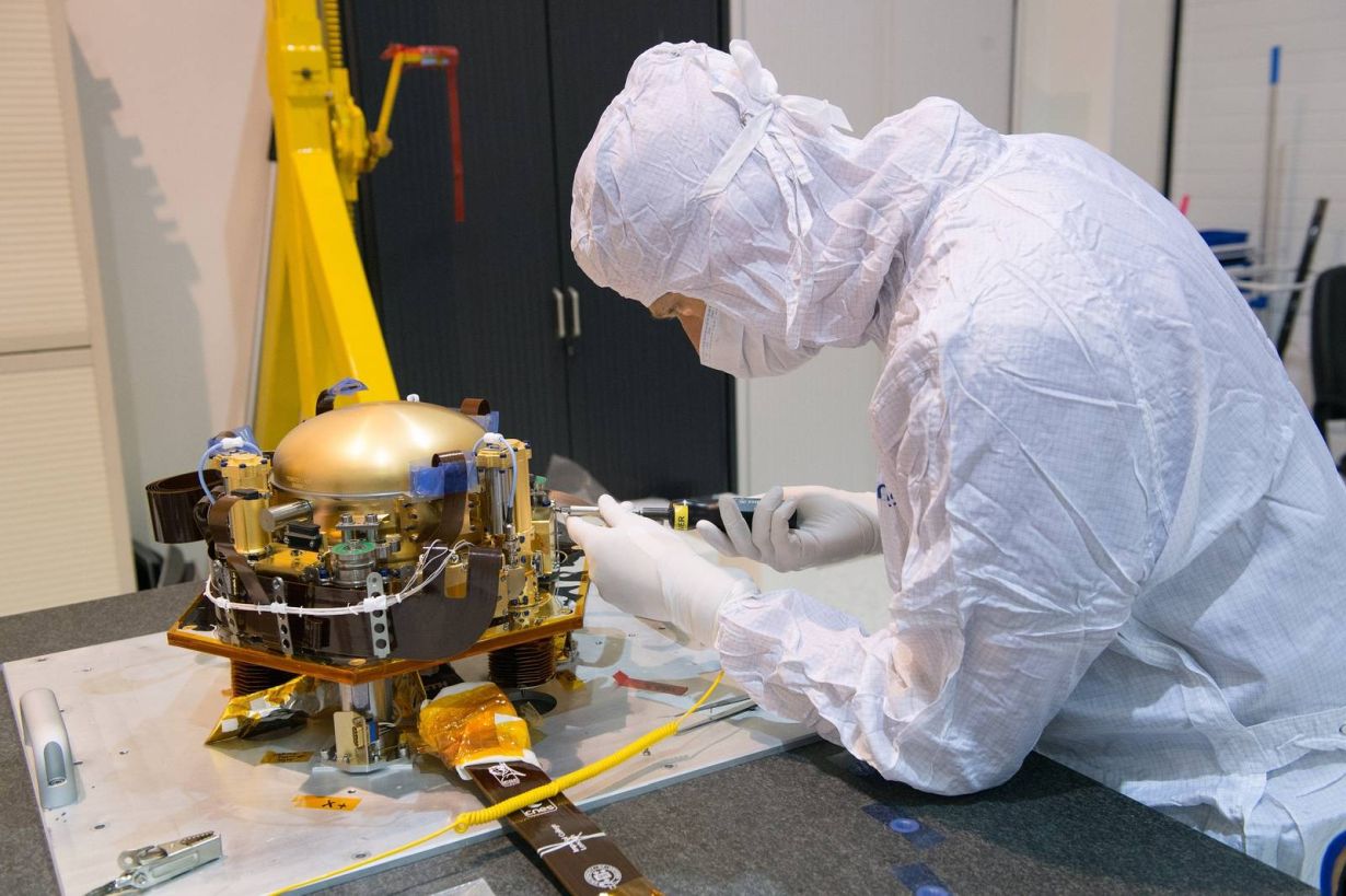 Tests in Schiltach: ein Seismometer-Paket, das dem entspricht, das bei der Mars-Mission „InSight-Lander“ ab Mai 2018 im Einsatz sein wird (Foto: Copyright CNES).