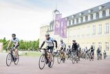 The tour traditionally starts at Karlsruhe Palace and, depending on the ability group they are in, each cyclist will cover between 600 and 900 kilometers (photo: Tanja Meißner, KIT)
