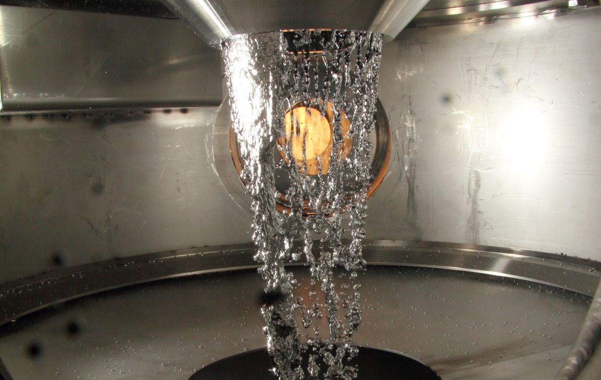 In den Versuchsanlagen des KArlsruhe Liquid metal LAboratory (KALLA) wird die Thermofluiddynamik von Metallschmelzen erforscht. (Foto: Karsten Litfin, KIT) 