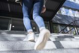 Everyday activities, such as climbing stairs, may positively affect spiritual well-being. (Photo: Markus Breig, KIT)