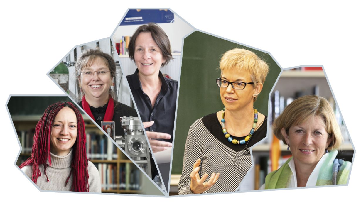 Von der Juniorprofessorin bis zur Leibniz-Preisträgerin: Das KIT Women Professors Forum versammelt Spitzenwissenschaftlerinnen aller Karrierestufen (Collage: Nicole Gross, KIT)