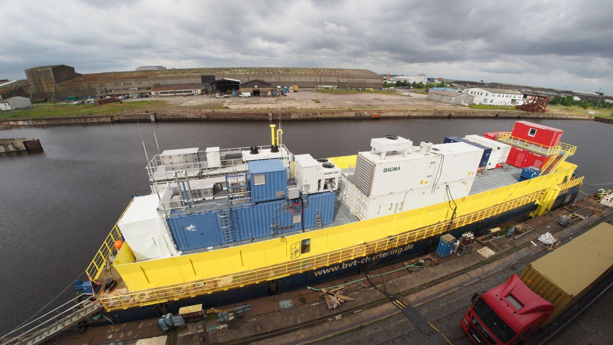 Offshore-Produktionsanlage für synthetische Kraftstoffe 