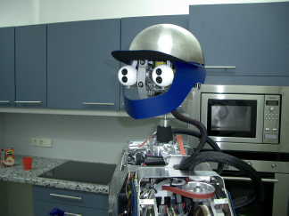 Mastermind: ARMAR, a humanoid robot developed at the Universität Karlsruhe. 