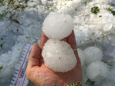 Zerstörer: Die Zahl der Tage, an denen Hagel Schäden an Gebäuden verursacht, nimmt zu. (Foto: Marco Kaschuba)