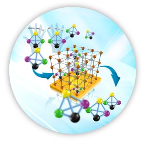 A molecular framework anchored to a surface separates the enantiomers desired. (Graphics: KIT-IFG) 