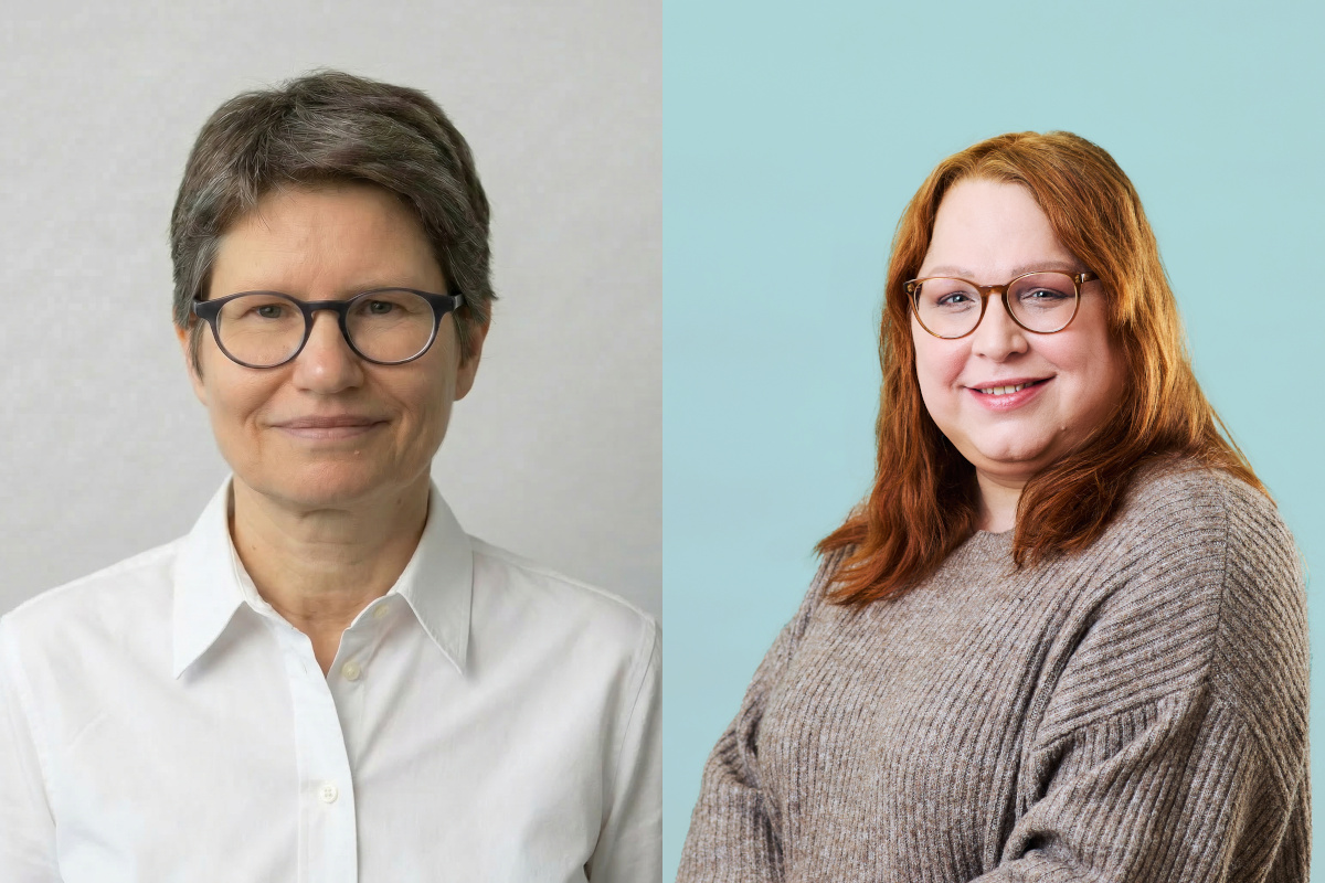Portrait collage of Nora Weinberger and Dana Mahr.